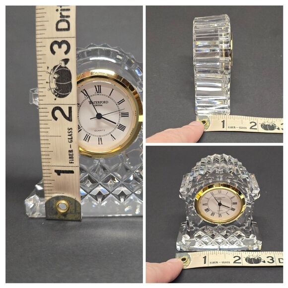 Waterford Crystal Bijou Carriage Mantle Desktop Clock Made in Ireland - Picture 8 of 8
